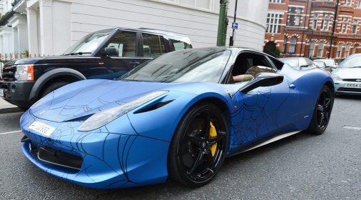 blue car wrap