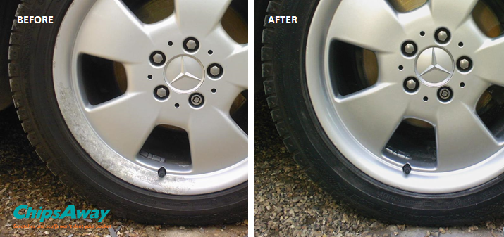 Alloy Wheel Repair - Before and After